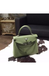 Fake Hermes Kelly 25cm Togo Calfskin Bag Handstitched Palladium Hardware, Canopee V6 RS02554