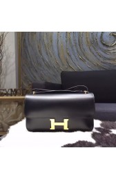 Fashion Hermes Constance Elan 26cm Box Calfskin Gold Hardware Handstitched, Noir RS14084