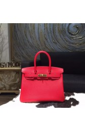 Hermes Birkin 30cm Epsom Calfskin Bag Handstitched Gold Hardware, Rouge Casaque Q5 RS10895