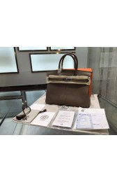 Hermes Birkin 30cm Epsom Leather Palladium Hardware High Quality, Etoupe RS01924