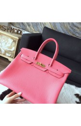 Hermes Birkin 35cm Togo Calfskin Original Leather Bag Handstitched Gold Hardware, Rose Lipstick U5 RS12687