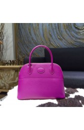 Hermes Bolide 27cm Epsom Calfskin Leather Bag Palladium Hardware Handstitched, Anemone P9 RS02293
