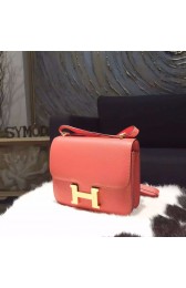 Hermes Constance 18cm Epsom Calfskin Original Leather Handstitched Gold Hardware, Flamingo I5 RS04452