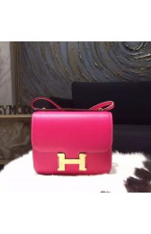 Hermes Constance 18cm Epsom Calfskin Original Leather Handstitched Gold Hardware, Rose Tyrien E5 RS17175