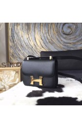 Hermes Constance 23cm Epsom Calfskin Original Leather Handstitched Gold Hardware, Noir RS09153