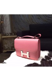 Hermes Constance 23cm Epsom Calfskin Original Leather Handstitched Palladium Hardware, Rose Confetti 1Q RS04052