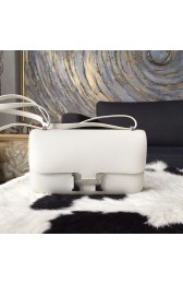 Hermes Constance 25cm Epsom Original Leather Handstitched, Blanc RS21352