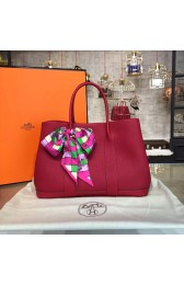 Hermes Garden Party 30cm Togo Calfskin Leather Palladium Hardware High Quality, Rouge Casaque RS02812
