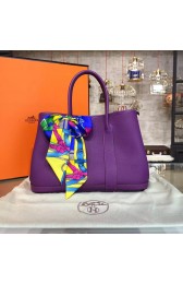 Hermes Garden Party 30cm Togo Calfskin Leather Palladium Hardware High Quality, Ultraviolet RS11968