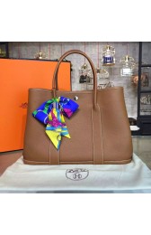 Hermes Garden Party 36cm Togo Calfskin Leather Palladium Hardware High Quality, Gold RS04623