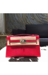 Hermes Mini Kelly Pochette 22cm Lizard Palladium Hardware, Moyen RS21090