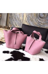 Hermes Picotin Lock Bag 18cm/22cm Taurillon Clemence Palladium Hardware Handstitched, Glycine 4W RS11018