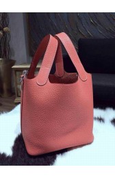 Hermes Picotin Lock Bag 22cm Taurillon Clemence Palladium Hardware Hand Stitched, Crevette L5 RS14479