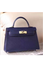 Hermes Sapphire Epsom Kelly Mini II 20cm Handmade Bags RS23464