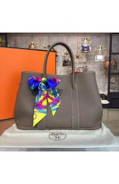 High Quality Hermes Garden Party 36cm Togo Calfskin Leather Palladium Hardware High Quality, Etoupe RS03314