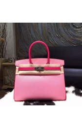 High Quality Replica Hermes Horseshoe Birkin 30cm Epsom Calfskin Bag Handstitched, Rose Tyrien E5/Pink 5P RS16986