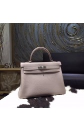 High Quality Replica Hermes Kelly 32cm Togo Calfskin Original Leather Bag Handstitched Gold Hardware, Argile 1F RS14646