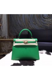 Imitation Best Hermes Kelly 28cm Epsom Calfskin Sellier Rigide Bag Handstitched Gold Hardware, Bambou 1K RS12099