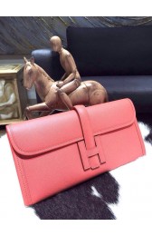 Imitation Hermes Jige Elan Clutch 29cm Epsom Calfskin Handstitched, Flamingo I5 RS06795