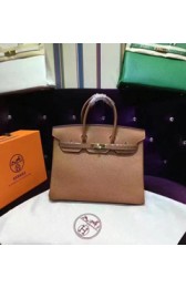 Replica Hermes Birkin 25cm Togo Calfskin Bag Handstitched Gold Hardware RS194212