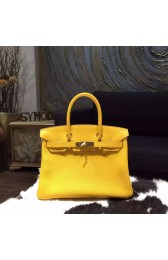 Replica Hermes Birkin 30cm Taurillon Clemence Bag Handstitched Palladium Hardware, Soleil 9H RS13248