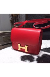 Replica Hermes Constance 18cm Swift Calfskin Gold/Palladium Hardware Handstitched, Rouge Casque Q5 RS04072
