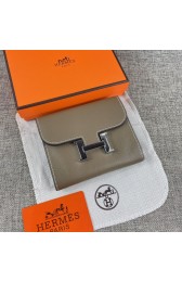 Replica Hermes Silver Hardware Grey  Wallet RS22115