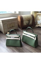 Sale 1:1 Hermes Kelly 28cm/32cm Togo Calfskin Original Leather Bag Handstitched Palladium Hardware, Canopee CKV6 RS14478